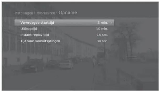 HUMAX iHDR-5200C - Vervroegde starttijd en uitlooptijd instellen - 1