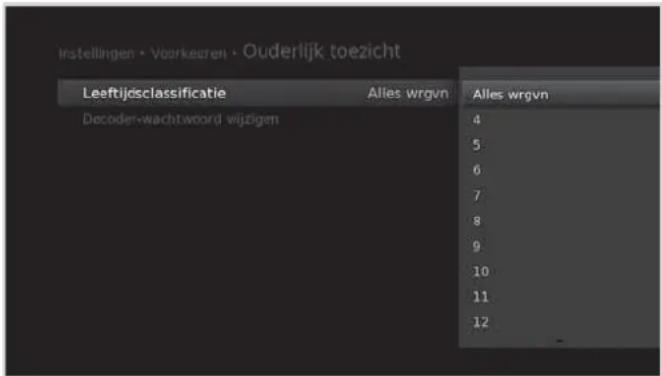 HUMAX iHDR-5200C - Leeftijdsclassificatie - 1