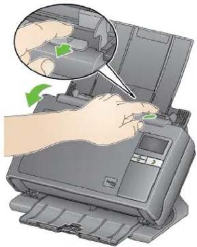 KODAK i2400 - Opening the scanner cover - 1