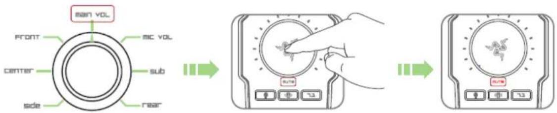 RAZER Tiamat 7.1 - MUTING THE AUDIO VOLUME - 1