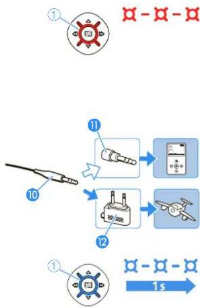SENNHEISER MM 500-X - Connecting the audio cable - 1