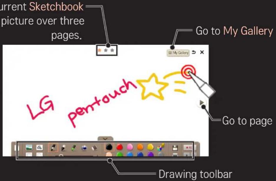 LG 60PH6608 - SMART → Touch Home → Sketchbook - 1