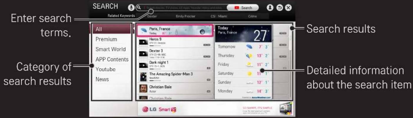 LG 60PH6608 - SMART → Search - 1