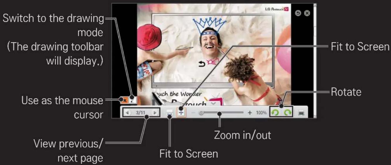LG 60PH6608 - SMART → Touch Home → Office Viewer → Select the file you want - 1