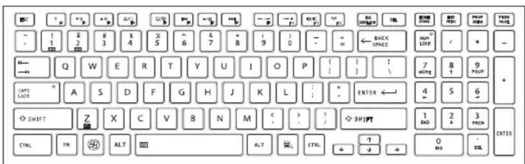 TOSHIBA Qosmio X870-152 - Using the keyboard - 1
