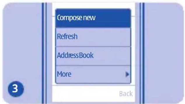 NOKIA Asha 203 - Send a mail - 2
