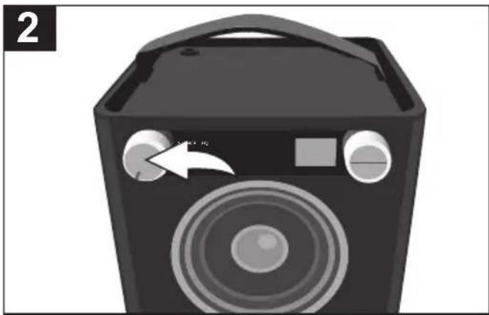 TDK V513 - TURNING THE UNIT ON/OFF AND ADJUSTING THE VOLUME - 2