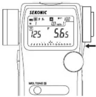 SEKONIC L-758DR - 3-2-3 MID.TONE button - 1