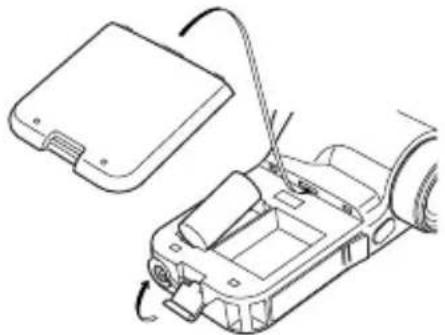 SEKONIC L-758DR - Inserting the battery - 1
