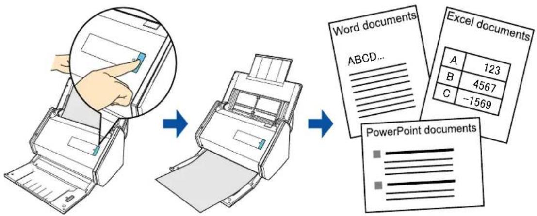 FUJITSU ScanSnap iX500 - Converting into Word/Excel/PowerPoint Documents - 1