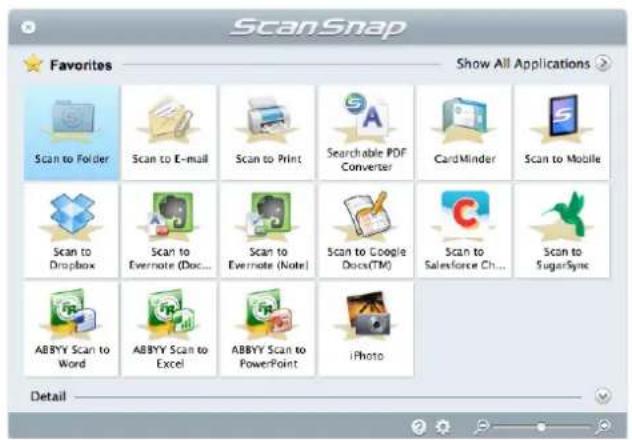 FUJITSU ScanSnap iX500 - Quick Menu - 2