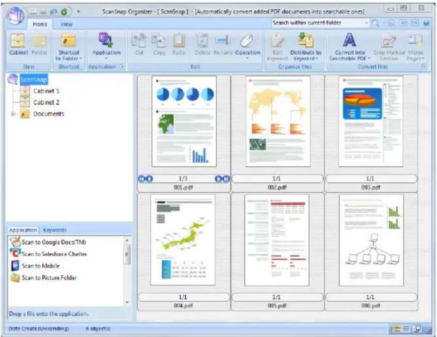 FUJITSU ScanSnap iX500 - Click the [ScanSnap Organizer] icon - 1