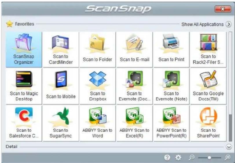 FUJITSU ScanSnap iX500 - Using ScanSnap with the Quick Menu - 1