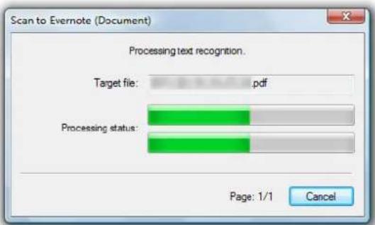 FUJITSU ScanSnap iX500 - Click the [Scan to Evernote (Document)] icon - 2