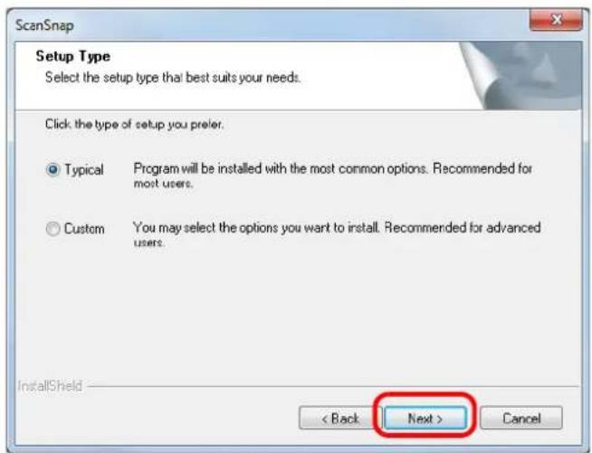 FUJITSU ScanSnap iX500 - Click the [Next] button. - 1