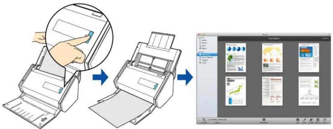 FUJITSU ScanSnap iX500 - Saving Scanned Images in iPhoto - 1