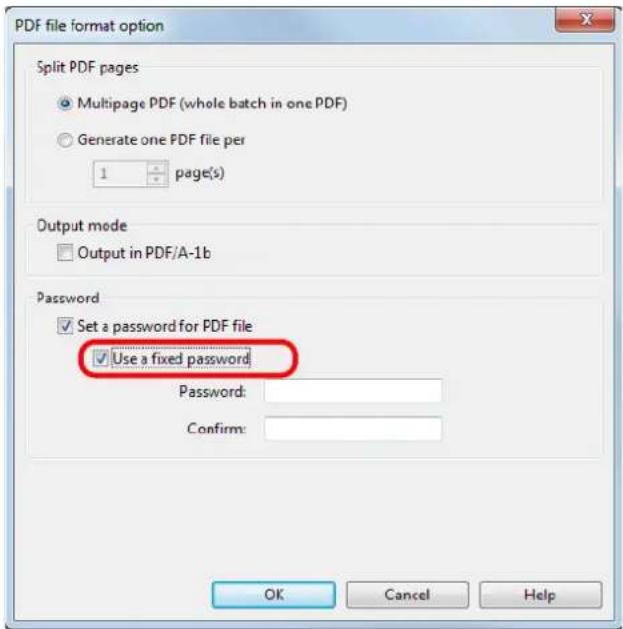 FUJITSU ScanSnap iX500 - Select the [Set a password for PDF file] check box. - 3