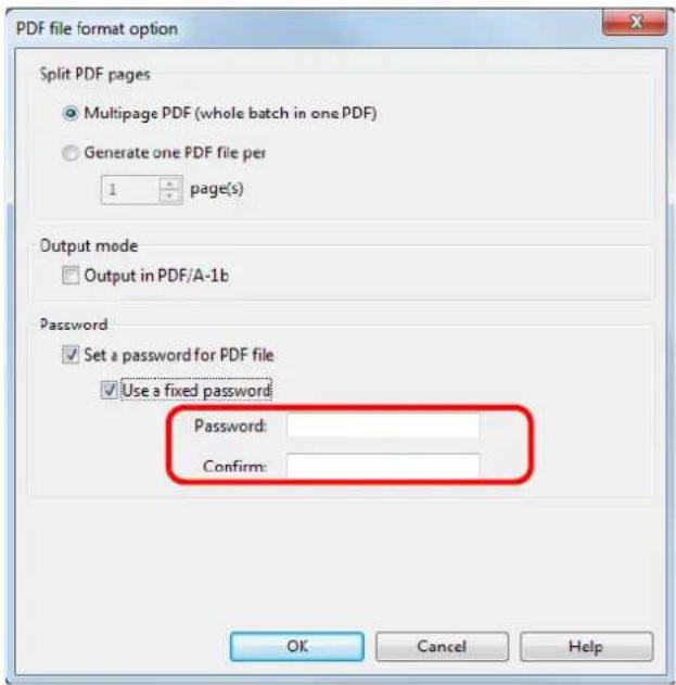 FUJITSU ScanSnap iX500 - Select the [Set a password for PDF file] check box. - 4