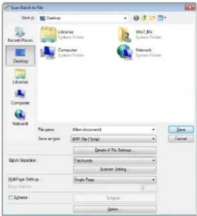 CANON imageFORMULA DR-M140 - In an application, specify a patchcode as a type of batch separation. - 1