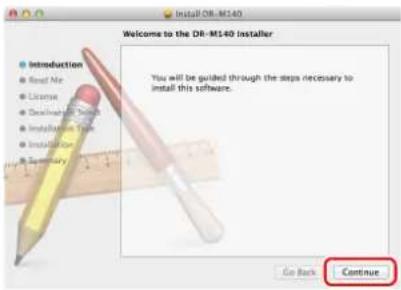 CANON imageFORMULA DR-M140 - Follow the instructions on the screen to complete installation. - 1