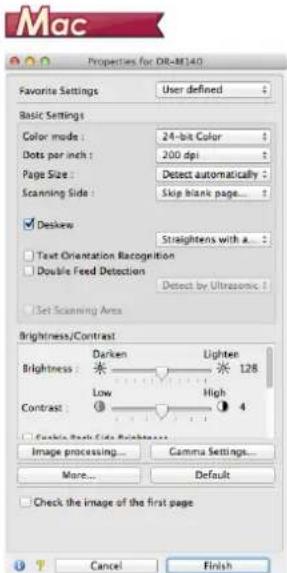 CANON imageFORMULA DR-M140 - Use advanced settings dialog box - 5