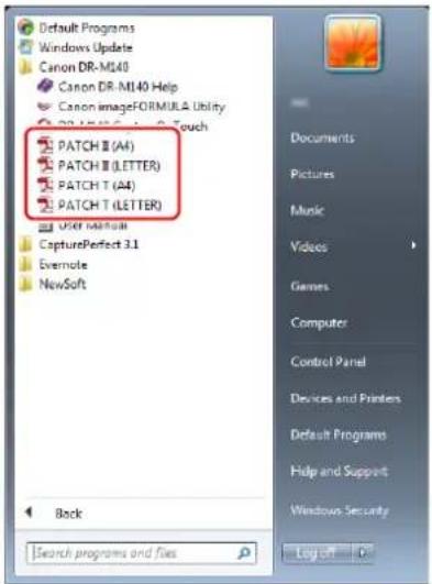 CANON imageFORMULA DR-M140 - Print patchcode with a printer. - 1