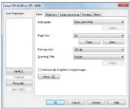 CANON imageFORMULA DR-M140 - Configure the scanning conditions. (See p. 56) - 1
