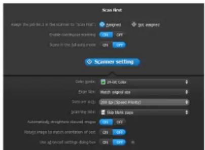 CANON imageFORMULA DR-M140 - Scanner Settings - 1