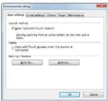 CANON imageFORMULA DR-M140 - [Basic settings] Tab - 1
