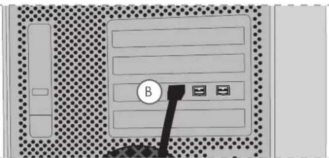 LACIE d2 Quadra v3 2 TB - 3.2.c. Connecting the FireWire 800 Interface Cable - 2