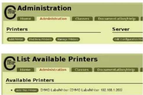 DYMO LabelWriter Print Server - To add a LabelWriter printer - 1