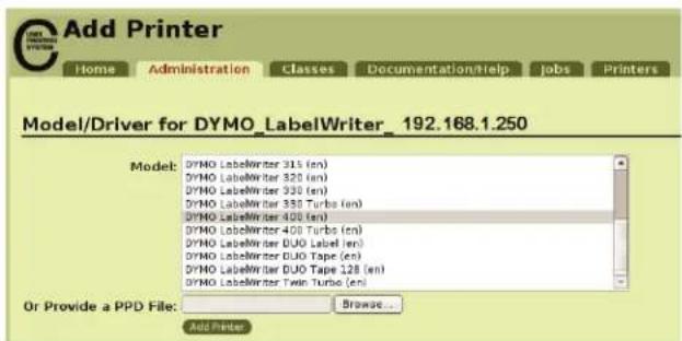 DYMO LabelWriter Print Server - To add a LabelWriter printer - 3