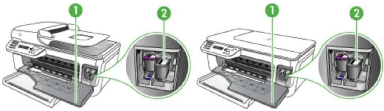 HP OfficeJet 4500 Wireless - Ruimte voor printerbenodigdheden - 1