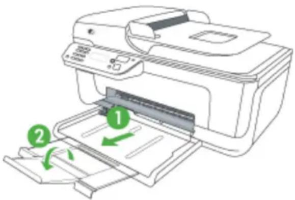 HP OfficeJet 4500 Wireless - Het afdrukmateriaal komt er niet correct uit - 1
