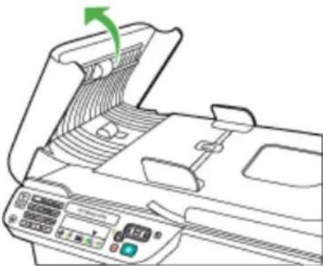 HP OfficeJet 4500 Wireless - De plastic strip in de automatische documentinvoer reinigen - 3