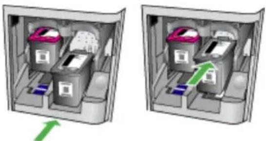 HP OfficeJet 4500 Wireless - U vervangt de printcartridges als volgt: - 6