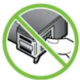 HP OfficeJet 4500 Wireless - Oplossing 1: Installeer de printcartridges juist - 4