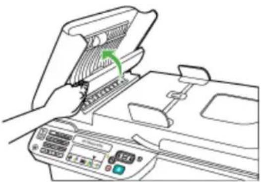 HP OfficeJet 4500 Wireless - De plastic strip in de automatische documentinvoer reinigen - 4