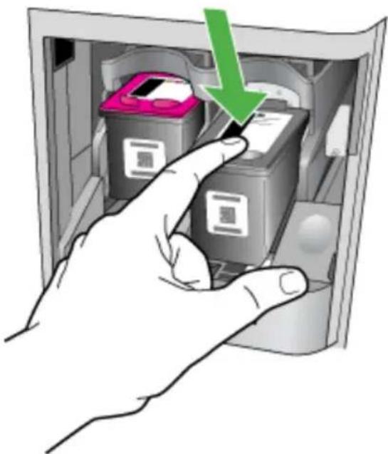 HP OfficeJet 4500 Wireless - Oplossing 1: Installeer de printcartridges juist - 2