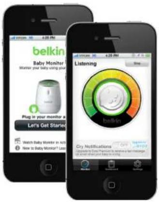 belkin Baby Monitor Monitor your baby using your Plug in your monitor a Let's Get Started Watch Baby Monitor in Auto How to Baby Monitor? Lost Listening I'm/I'm Cry Notifications Describe the Care/Pharmery, we know a term message, on email who your baby is being heard.