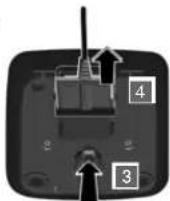 GIGASET A220 Trio - Connecting the charging cradle (if included) - 2