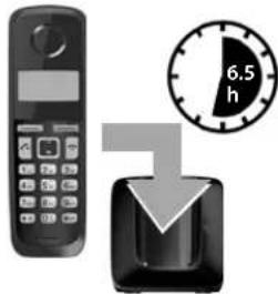 GIGASET A220 Trio - Initial charging and discharging of the batteries - 1
