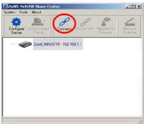 ZYXEL NBG5715 - Manually Connecting to USB Devices - 1