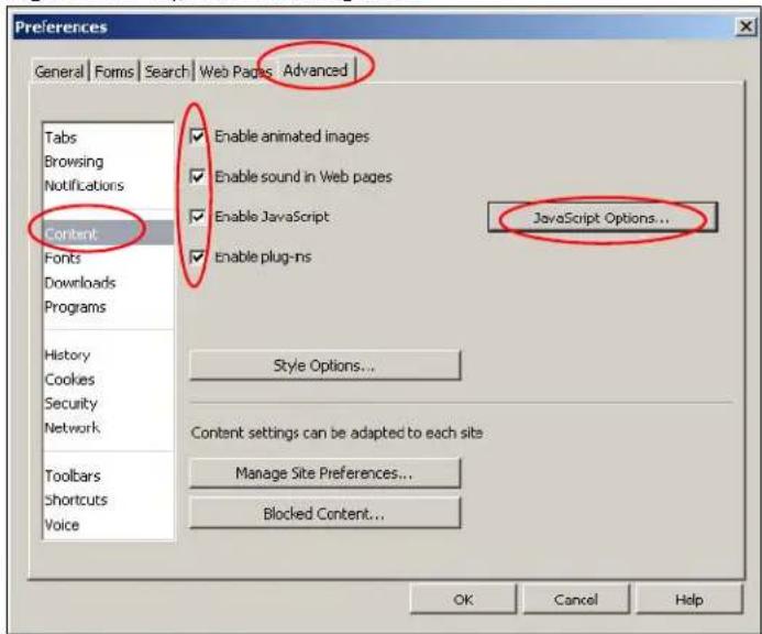 ZYXEL NBG5715 - Enabling Java - 1