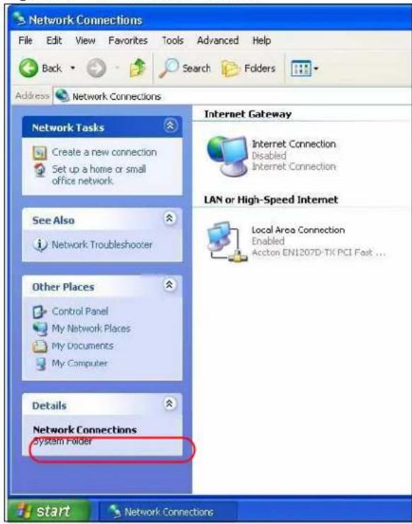 ZYXEL NBG5715 - Select My Network Places under Other Places. - 1