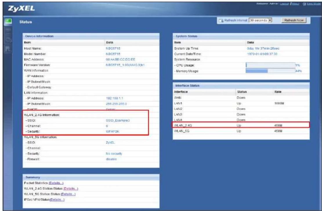 ZYXEL NBG5715 - Configure Wireless Security without WPS - 2