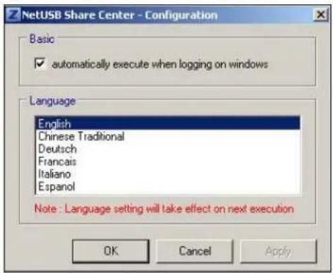 ZYXEL NBG5715 - The Share Center Configuration Window - 1