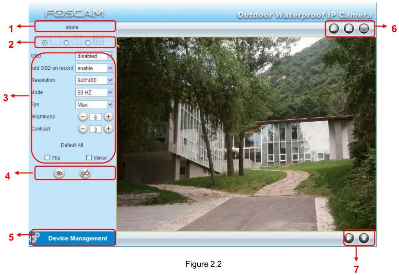 FOSCAM FI8904W - Surveillance Window - 1