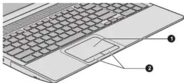 TOSHIBA Satellite C855D-160 - Using the Touch Pad - 1
