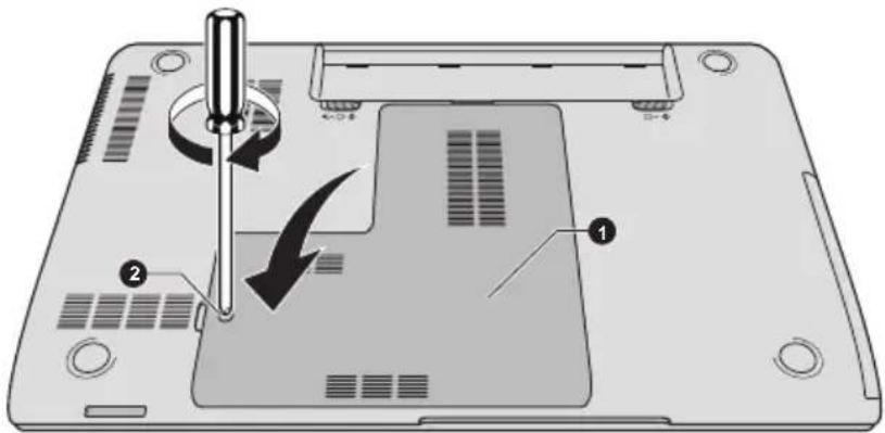 TOSHIBA Satellite C855D-160 - Installing a memory module - 6